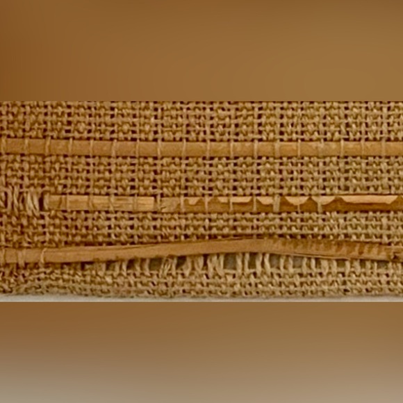 Vintage Woven Straw Envelope Bag. Vintage Saks Fifth Avenue Envelope Clutch! - Picture 6 of 7